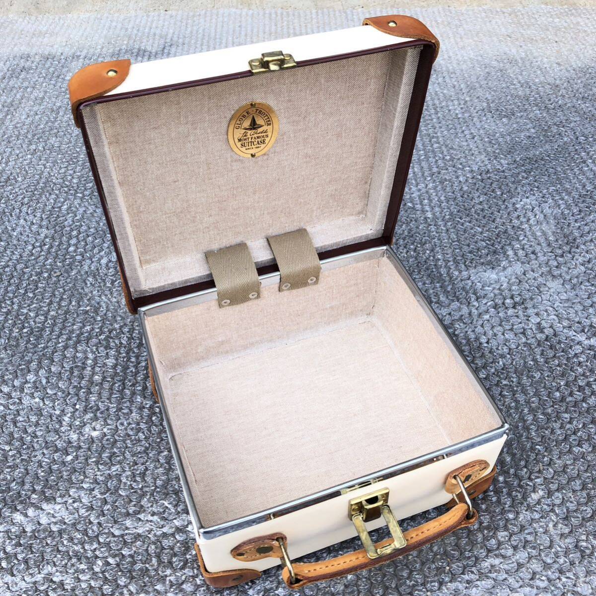  beautiful goods [ glove Toro ta-] genuine article GLOBE-TROTTER Mini trunk case 9 -inch Mini utility case handbag men's lady's 