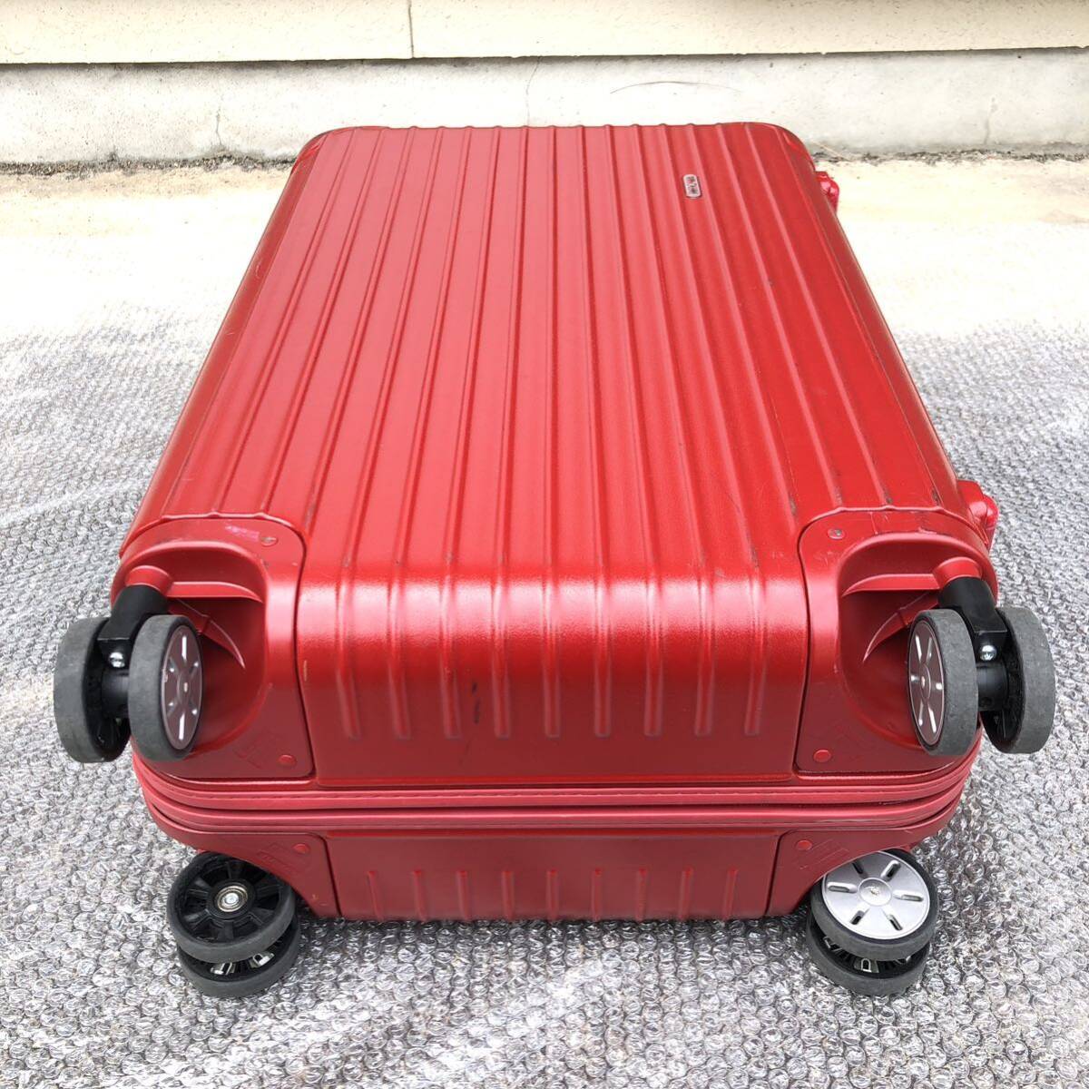 【リモワ】本物 RIMOWA スーツケース SALSA サルサ 4輪 TSAロック キャリーケース 875 63 旅行かばん 63L トラベルバッグ 赤色系_画像5
