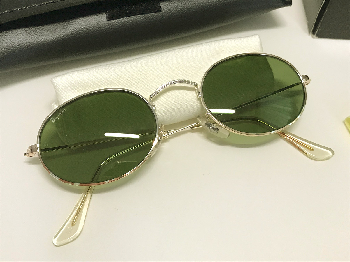 【送料無料】B&L Ray-Ban レイバン オーバル シルバー #3レンズ ボシュロム社製 中古_画像1