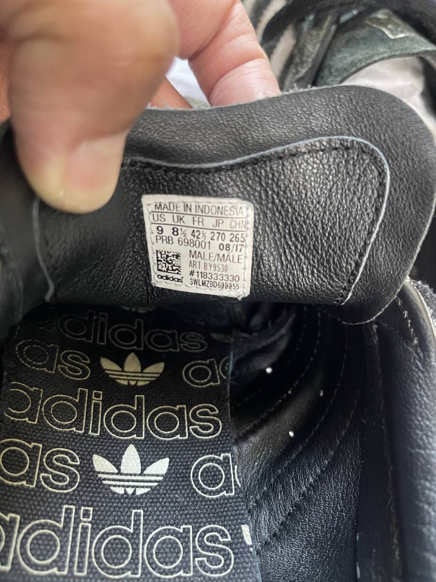 adidas TOBACCO グレースエード ガムソール サイズJP27 US9 MADE IN INDONESIA アディダス 中古 レアの画像8