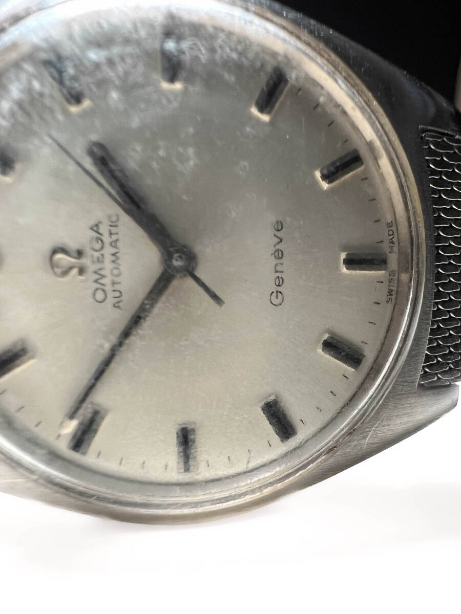 ■古い時代物 オメガOMEGA Geneve 三針 腕時計防水 オールドオメガ ノンデイト ジュネーブの画像4
