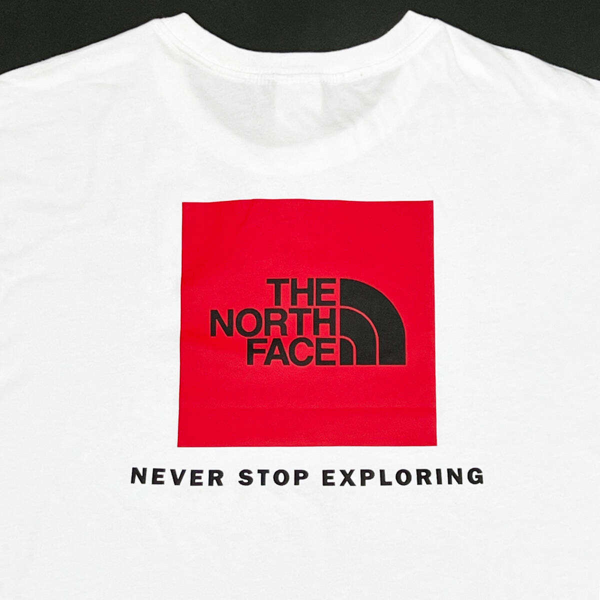 ■THE NORTH FACE/ザノースフェイス・ロゴプリントTシャツ・ホワイトM新品■_画像8