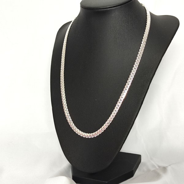 Silver Necklace 真贋不明 喜平ネックレス 48cm シルバー チェーン ネックレス_画像3