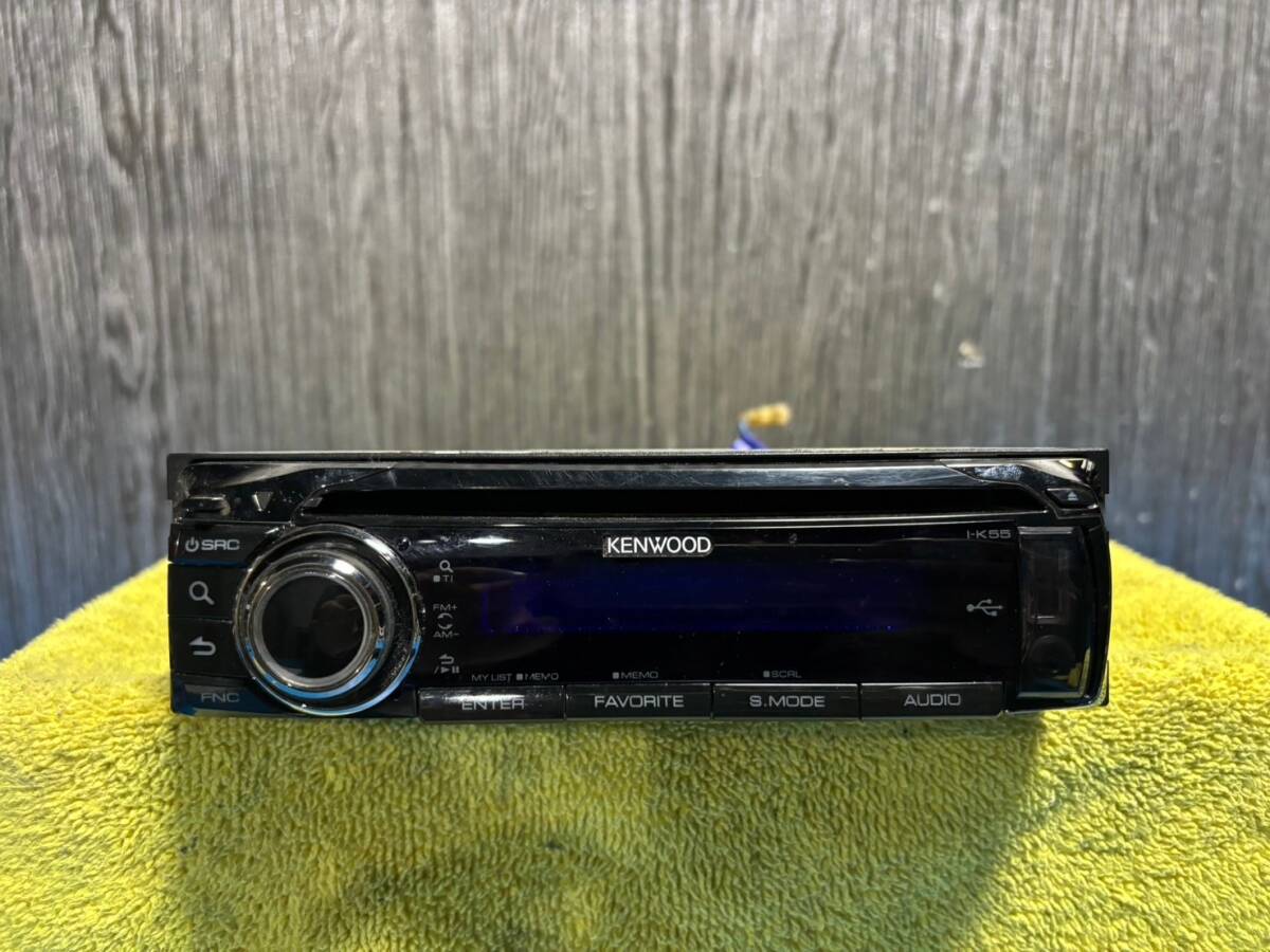 ☆KENWOOD ケンウッド CDデッキ I-K55 1DIN フロントUSB・AUX☆040918Mの画像5