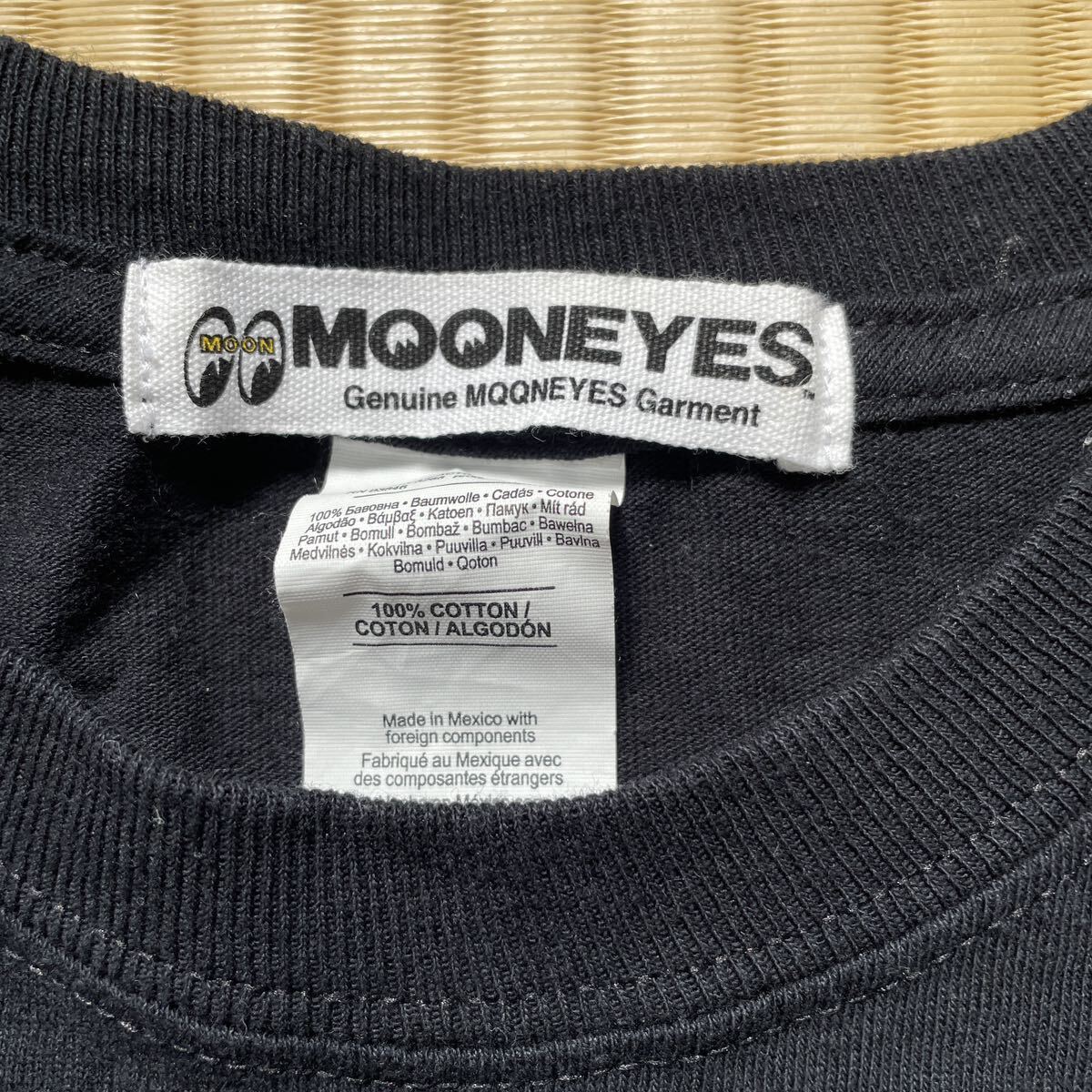 ムーンアイズ Tシャツ MOONEYES 半袖Tシャツ Moon Custom Cycle Shop オフィシャルTシャツ ムーンカスタムサイクルショップ tシャツの画像5