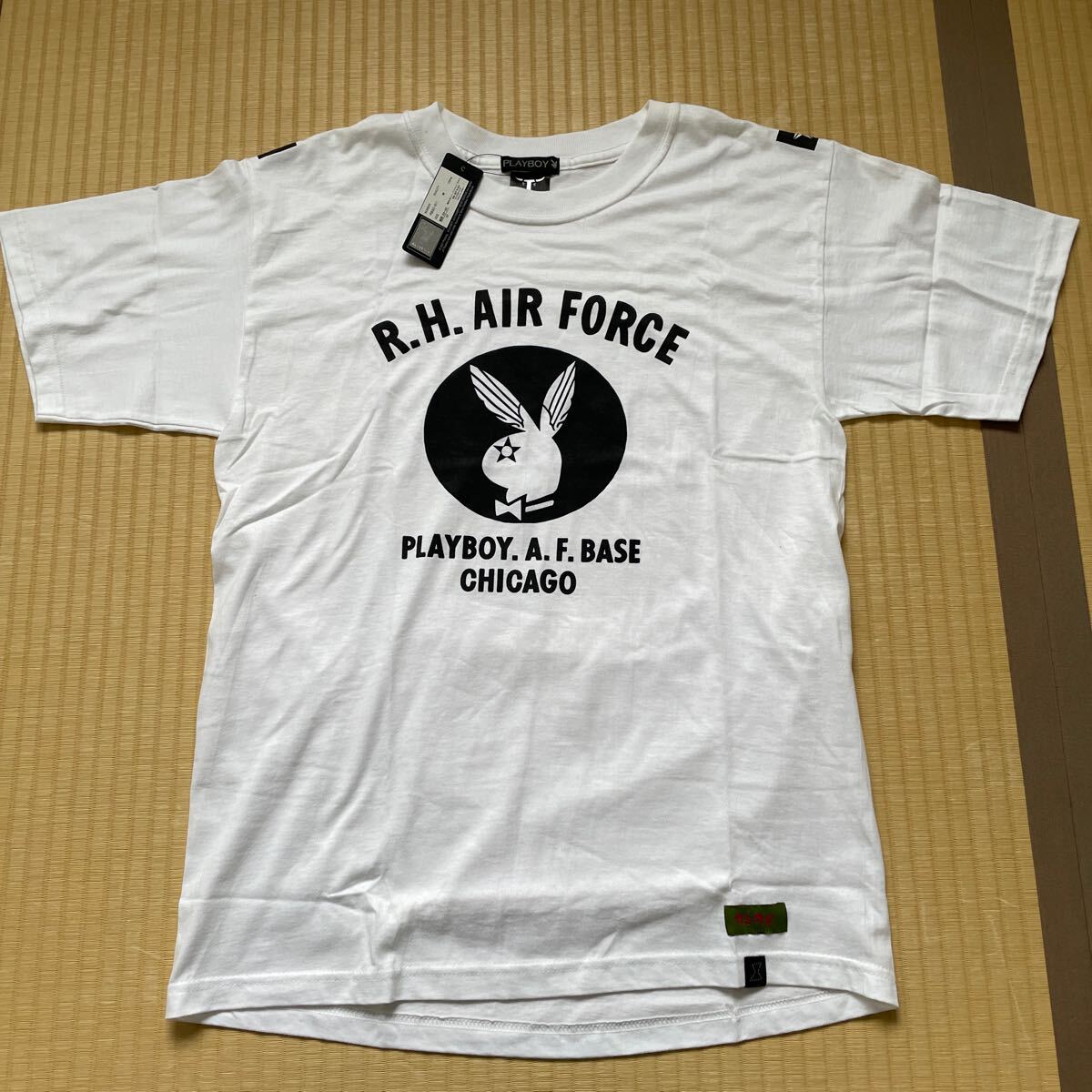 PLAYBOY x カミカゼ Tシャツ プレイボーイｘカミカゼ US AIR FORCE 半袖Tシャツ 世田谷ベース 所ジョージ 新品未使用品の画像1
