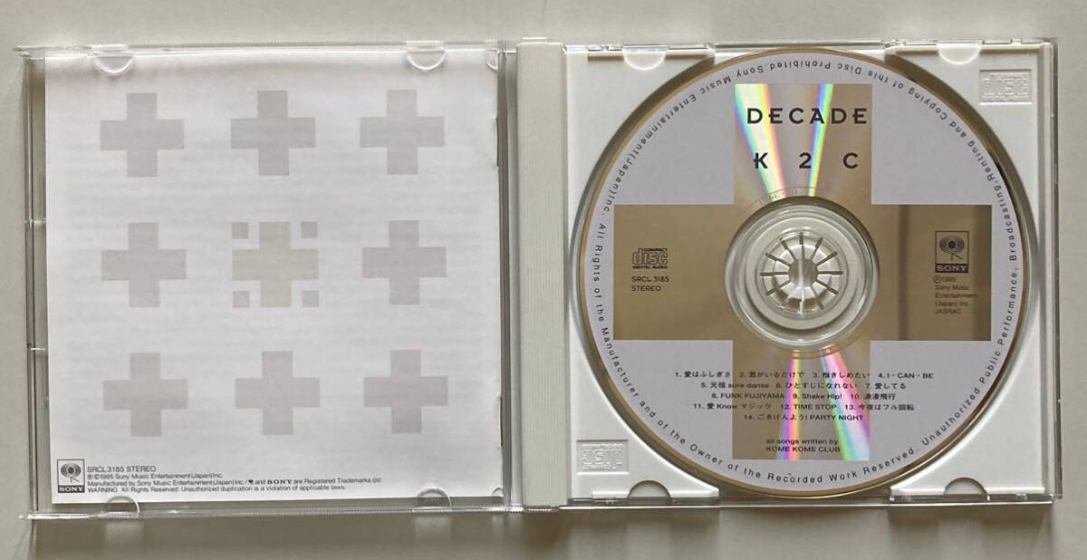 KOME KOME CLUB DECADE K2C CD ベストアルバム 中古品 送料無料_画像4