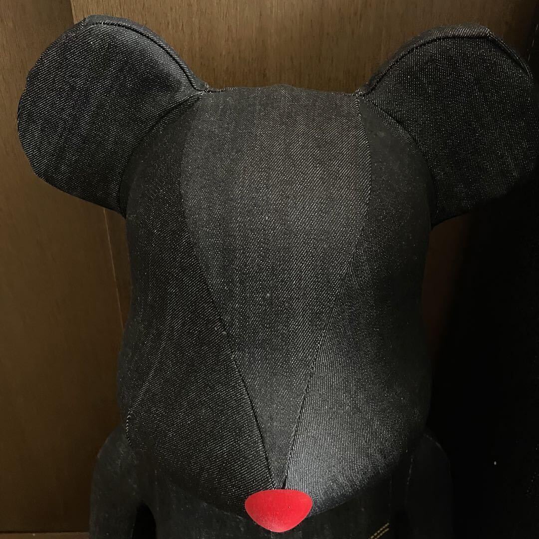 be@rbrick リーバイス 1000% ベアブリック デニム ジーンズ LEVI’S ブラック インディゴ 廃盤 1円 1スタ メディコムトイ フィギュア 置物_画像2