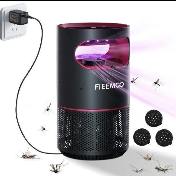 fieemoo 吸引式蚊取り器 捕虫器 蚊駆除用 こばえとり 吸引駆除 薬剤不要