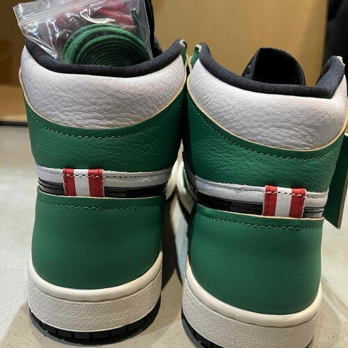 NIKE WMNS AIR JORDAN 1 HIGH OG LUCKY GREEN 23.5cm DB4612-300 ナイキ エアジョーダン1 ハイ ラッキーグリーン スニーカー_画像4