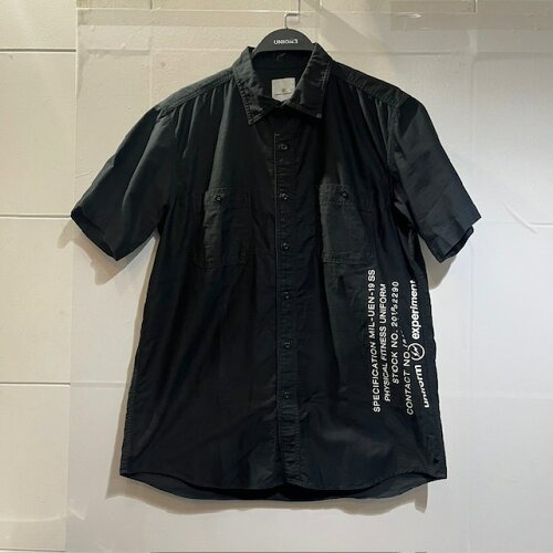 UNIFORM EXPERIMENT 19ss UTILITY S/S SHIRT サイズL ユニフォームエクスペリメント ユーティリティー半袖シャツの画像1