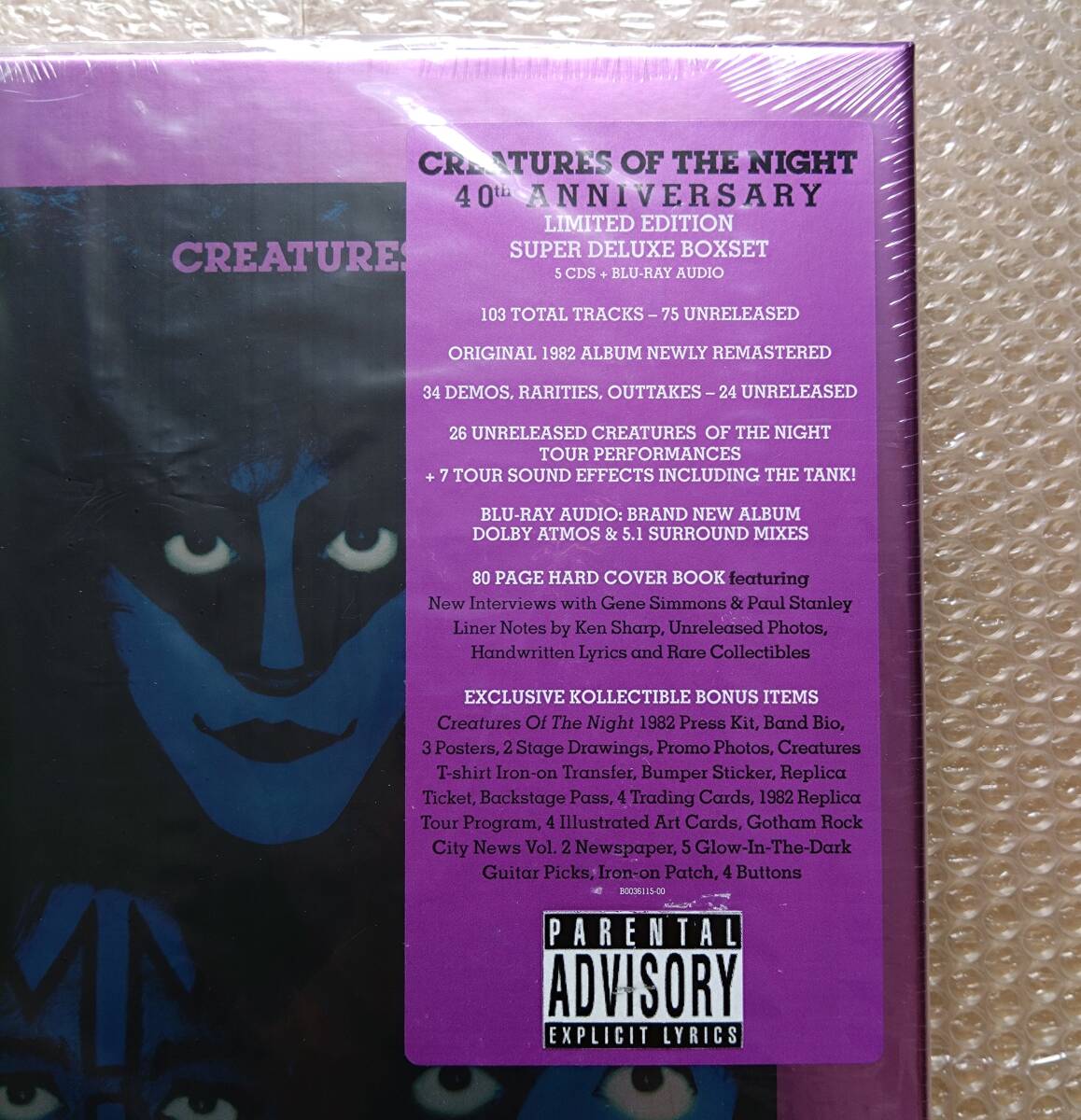 【新品未開封】KISS / Creatures Of The Night 40周年記念盤(輸入盤) SUPER DELUXE EDITION ［5CD+Blu-ray］ キッス 限定盤 デラックス_画像3