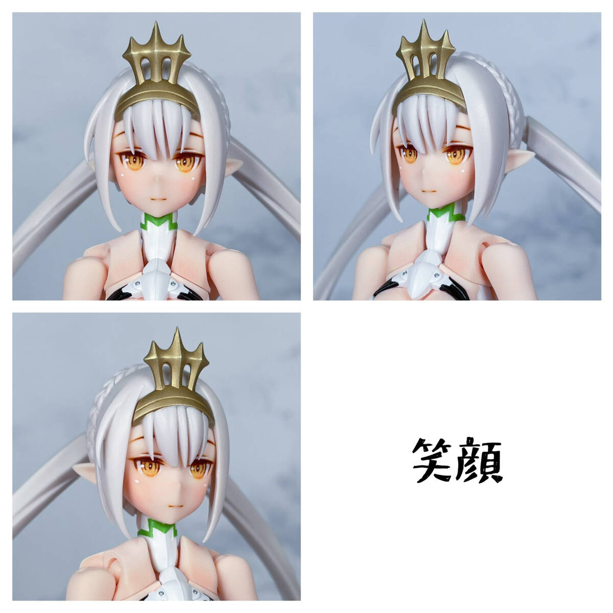 【コトブキヤ】 武装神姫 エーデルワイス リペイント顔パーツ３点 Bセットの画像2