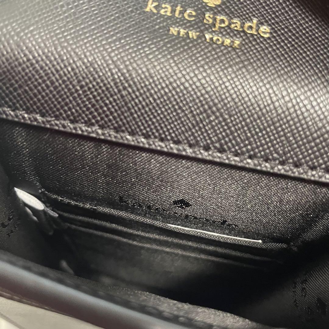 ケイトスペード Kate spade スマホショルダー ブラック バッグ_画像8