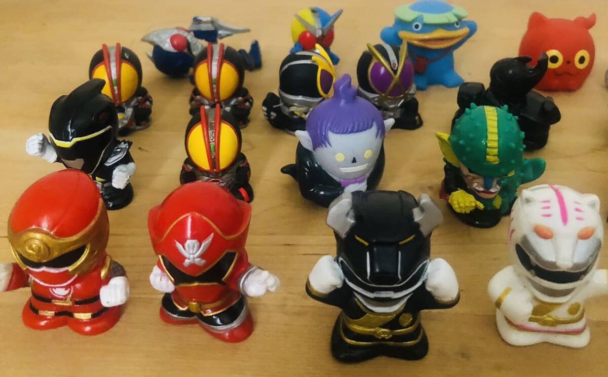 指人形&ミニフィギュアセット 仮面ライダー ポケットモンスター 妖怪ウォッチ コマさん 戦隊物 フィギュア バンダイ ポピー ユタカ ソフビ の画像3