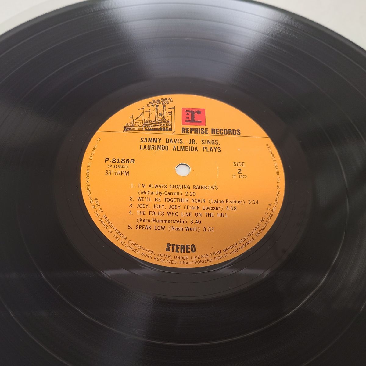 LPレコード / サミーとギター　サミー・デイヴィス・ジュニア　ローリンド・アルメイダ / ワーナー・パイオニア / P-8186R【M005】_画像8