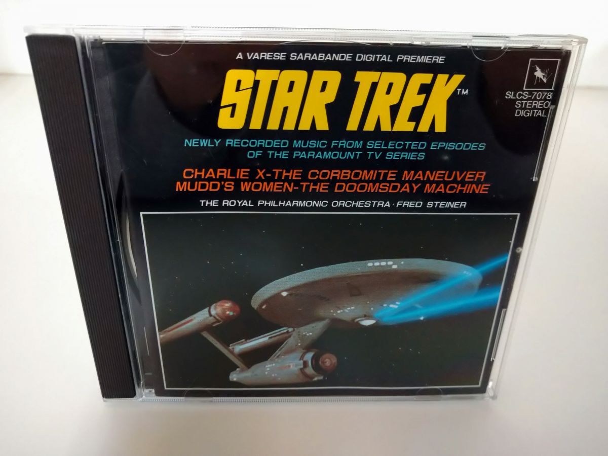 CD/ STAR TREK Vol.1 / THE ORIGINAL TELEVISION SCORES / スタートレック / 帯、解説書付き/日本コロムビア / SLCS-7078【Ｍ001】の画像1