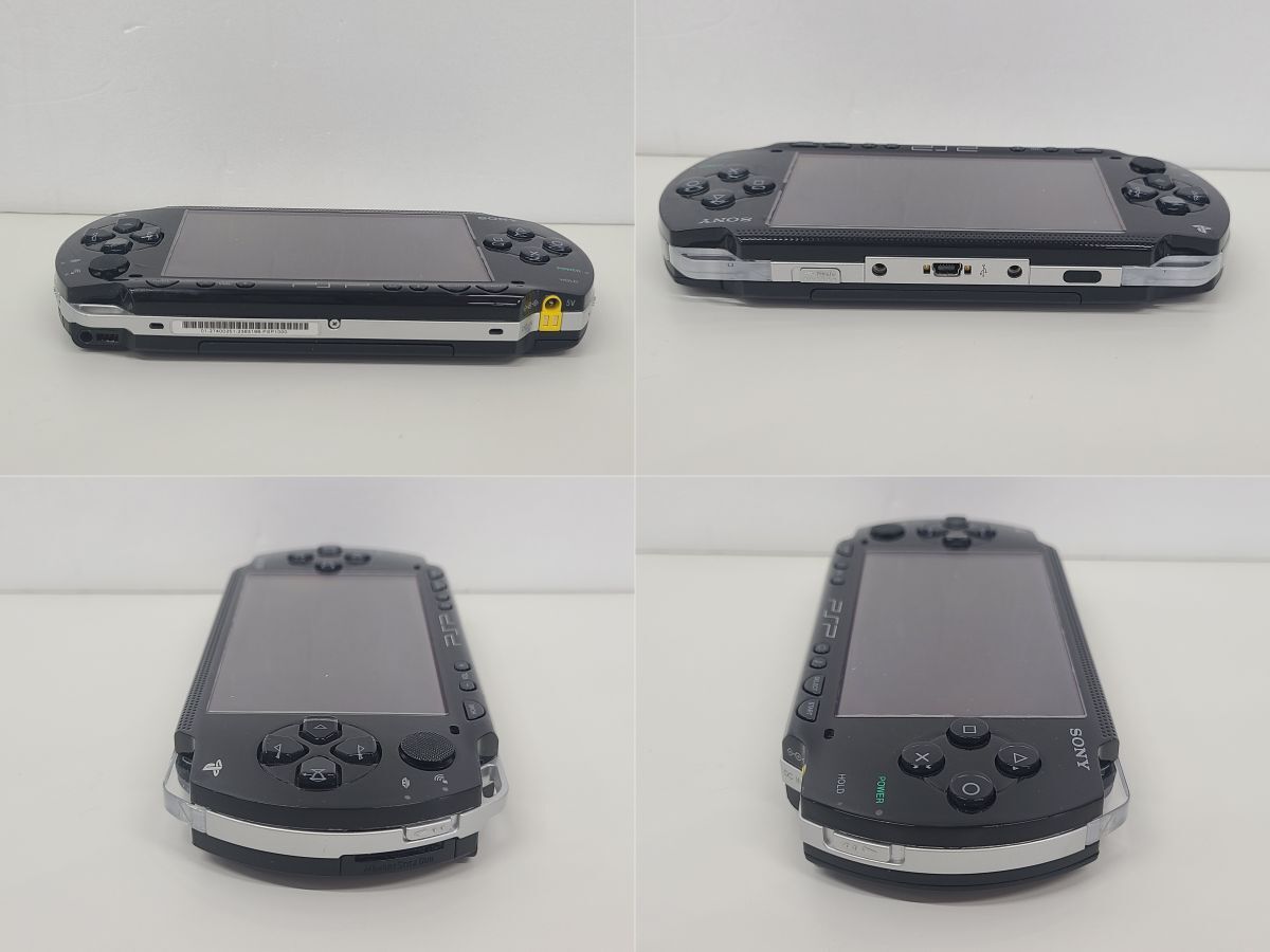  игра машина корпус / PSP PlayStation портативный PSP-1000 черный / SONY / рабочее состояние подтверждено / коробка,AC адаптер, руководство пользователя, с футляром [G040]