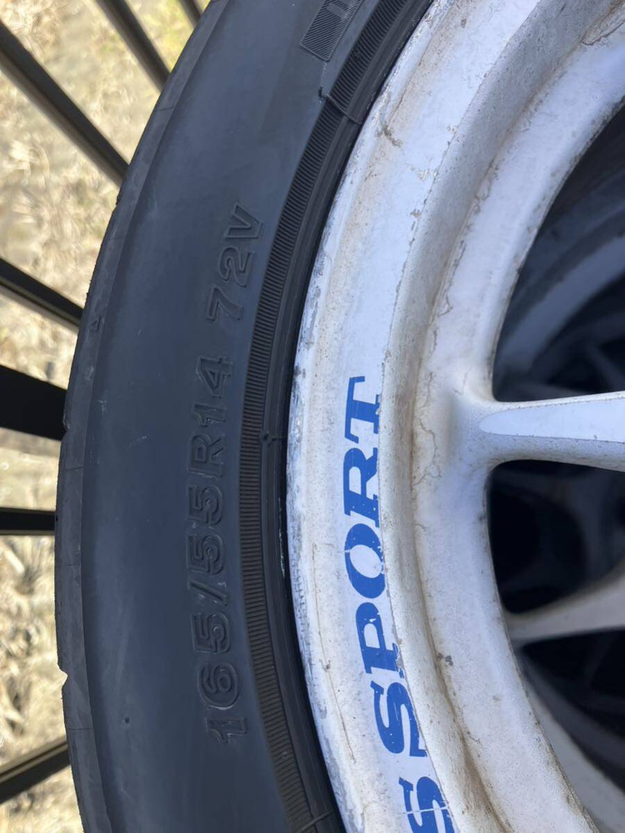 Wedssports TC05 PCD100 4h 14インチ 6J+35 RE-71RS 165/55R14 ハブ径手測り60 軽量 軽耐久 サーキット用の画像3