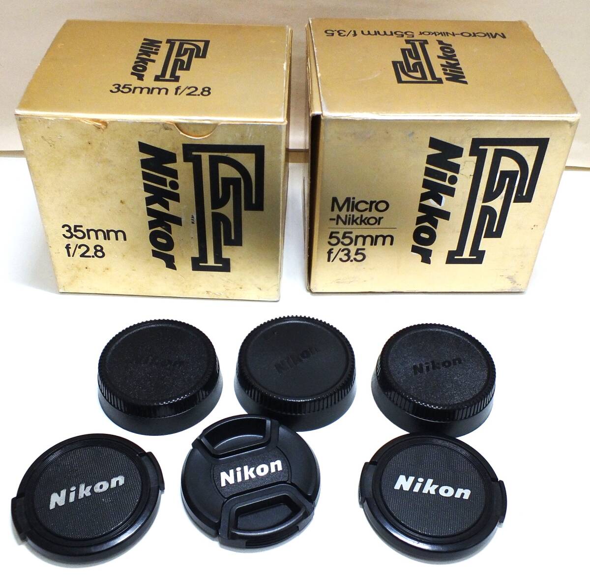 10K lucky bag LENS lens NIKON NIKKOR F Nikkor 50mm 1:1.4 35mm 1:2.8 55mm 1:3.5 Ai lens 3 point summarize 1 jpy start 