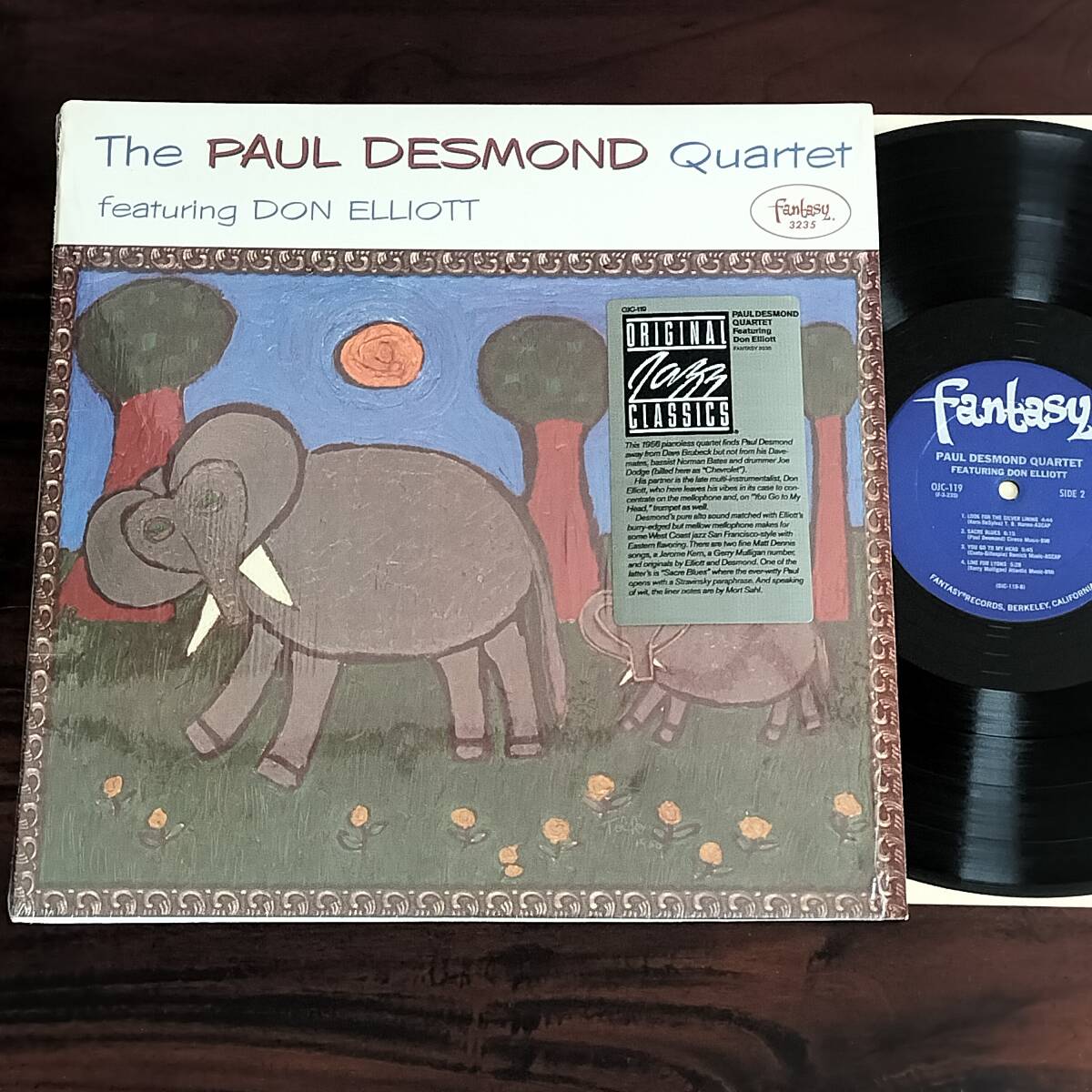 【OJC-119/F-3235】PAUL DESMOND QUARTET featuring DON ELLIOTT / FANTASY / シュリンク付 / US盤 / LP_画像1