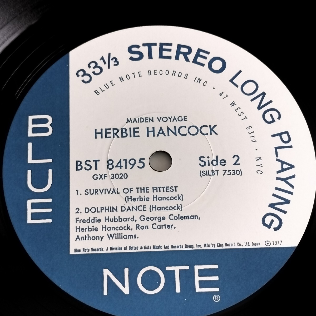 【ST-84195/GXF-3020】MAIDEN VOYAGE / HERBIE HANCOCK / BLUE NOTE / キングレコード / 国内盤 / LP_画像7