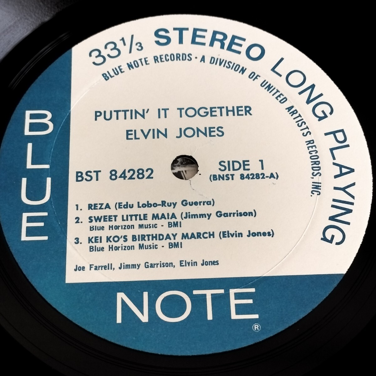 【BST84282】VAN GELDER刻印 / PUTTIN' IT TOGETHER / THE NEW ELVIN JONES TRIO / BLUE NOTE / US盤 / LPの画像3