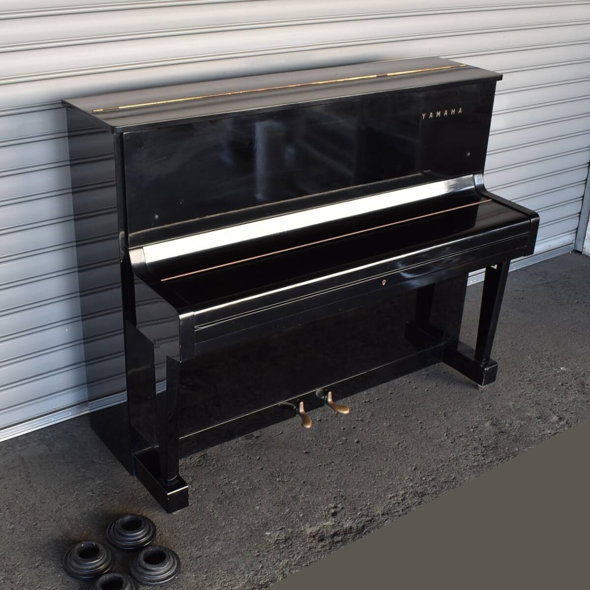 YAMAHA/ Yamaha upright piano U1 pedal 2 ps 1964 year ~1965 year about manufacture? No.U1 Showa Retro present condition goods [ sendai city pickup recommendation ]zyt1452ji60324-08+