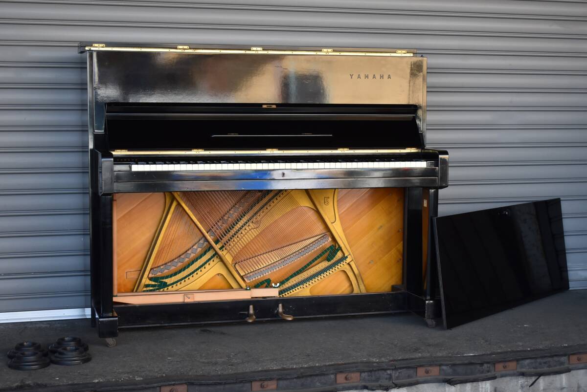 YAMAHA/ Yamaha upright piano U1 pedal 2 ps 1964 year ~1965 year about manufacture? No.U1 Showa Retro present condition goods [ sendai city pickup recommendation ]zyt1452ji60324-08+