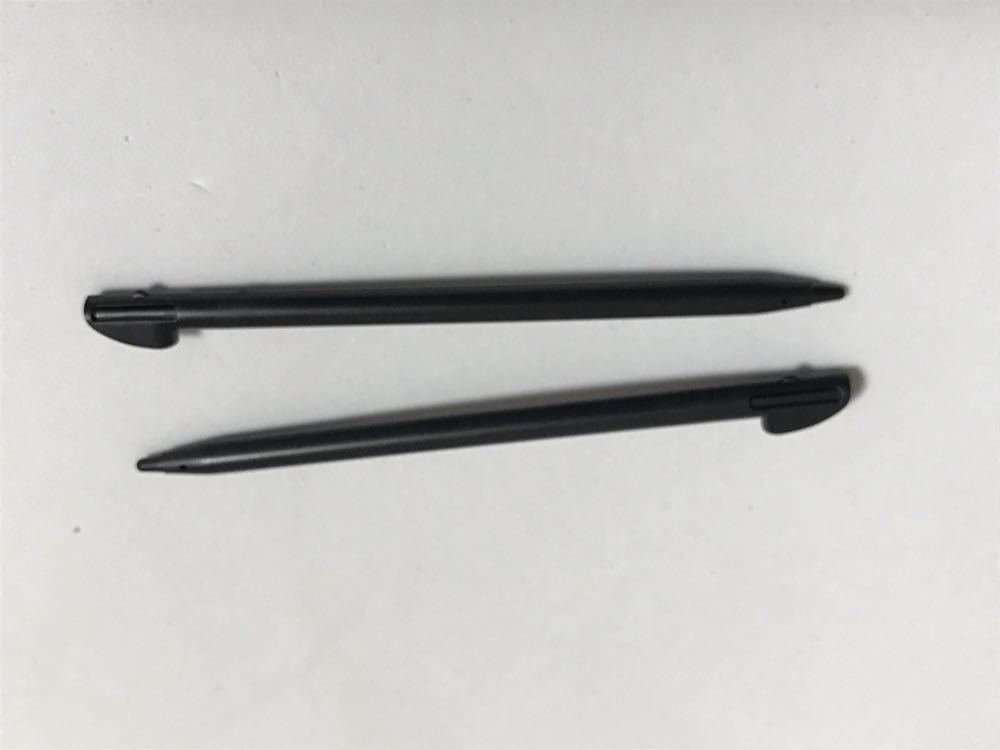  free shipping ) 3DSLL new goods touch pen 2 pcs set black interchangeable goods body parts 