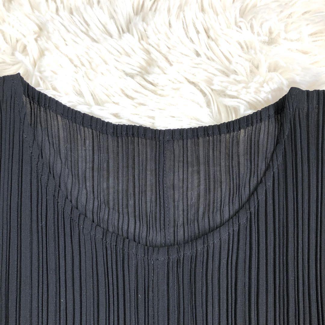 [ ultimate beautiful goods ] rare! pleat pulley z Issey Miyake Maxi-length dress long dress black ISSEY MIYAKE PLEATS PLEASE line pattern 