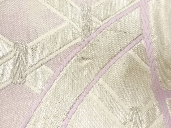 ys6916555; 竹垣模様織出し袋帯（材料）【アンティーク】【着】_画像7