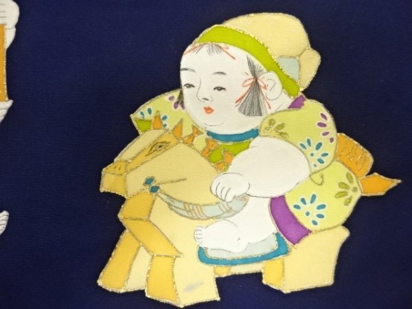 ys6934125; salt . hand .. Imperial palace doll pattern Nagoya obi [ antique ][ put on ]