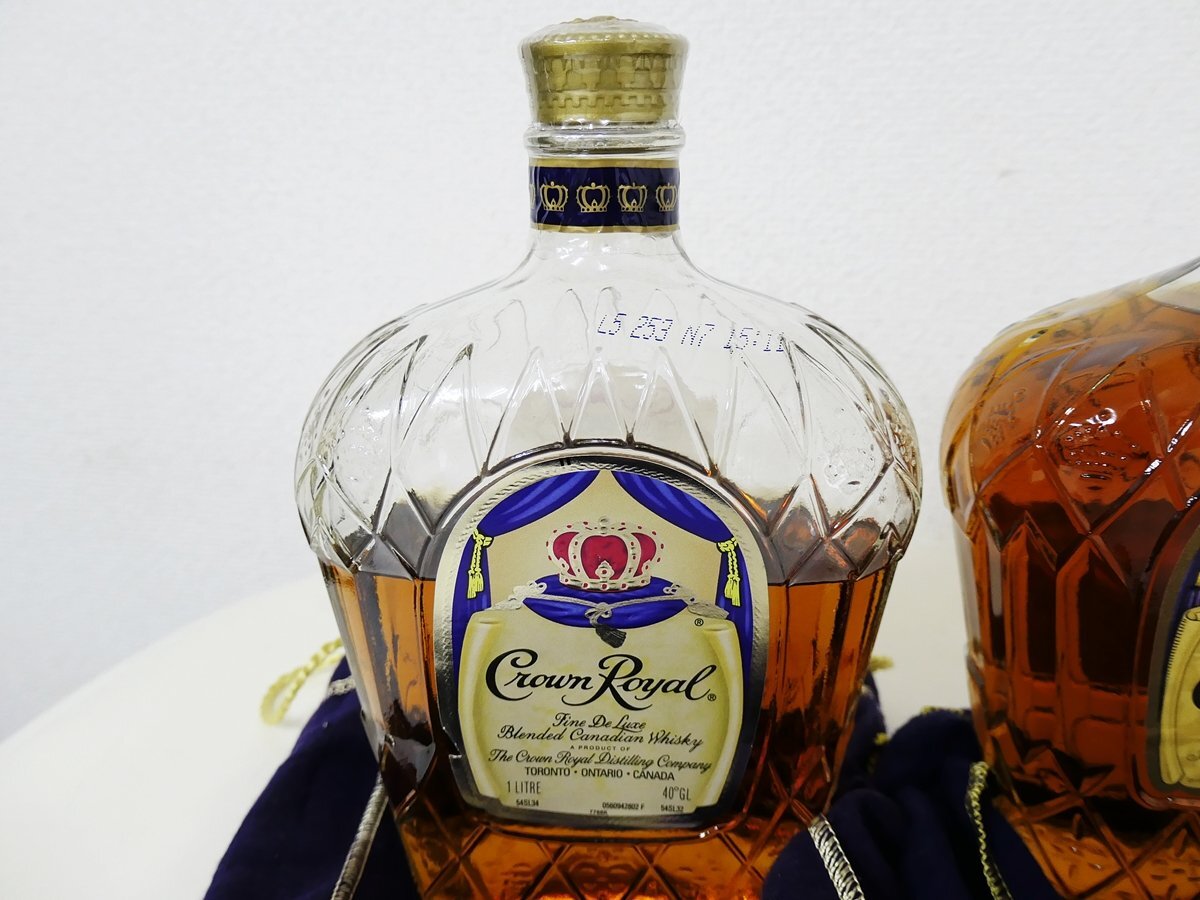 ウイスキー　Crown Royal　3本セット　未開栓　1本液ヘリ_画像2