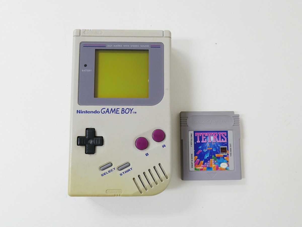 ジャンク　Nintendo 任天堂 ニンテンドー 初代　GEME BOY ゲームボーイ 本体　テトリス　携帯 ゲーム機 DMG-01　通電チェック済み_画像1