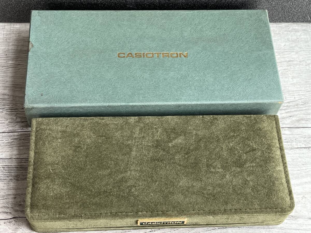 【M36】貴重品 当時物 CASIOTRON カシオトロン 化粧箱の画像1