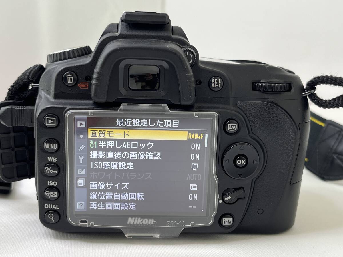 【M13】Nikon D90 ボディー DX AF-S NIKKOR 18-105mm 1:3.5-5.6G ED VR レンズ付き 動作品 中古の画像4