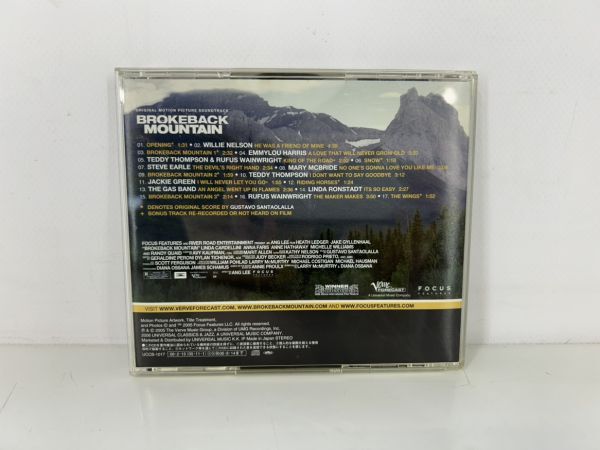 cp/ CD Brokeback Mountainブロークバック・マウンテン オリジナルサウンドトラック 帯付き サントラ OST /DY-2716の画像2