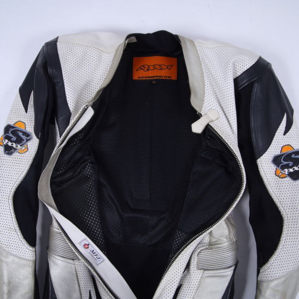  goods can be returned *3L*MFJ official recognition leather racing suit leather coverall spoon regular goods *..10 ten thousand jpy *J454