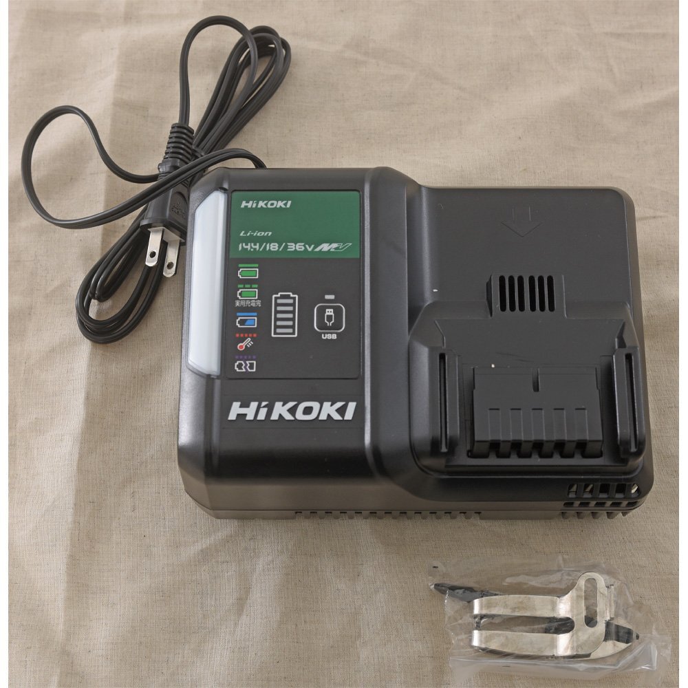 HiKOKI ハイコーキ 36V 2.5Ah コードレスインパクトドライバー WH36DC 2XPDS 中古美品 ディープオーシャンブルー 充電式の画像9