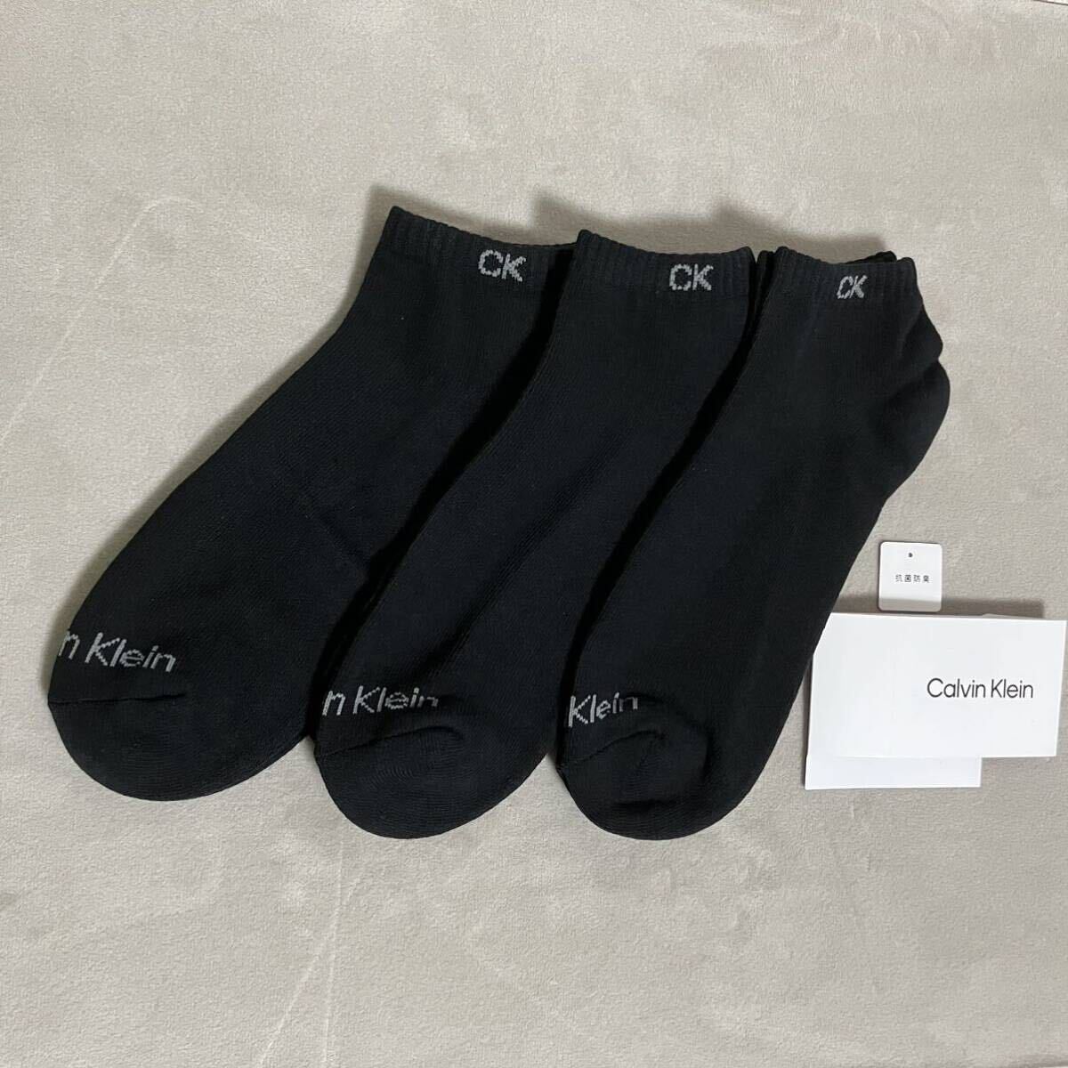 CalvinKlein カルバンクライン 靴下3足セット 25〜27cmブラック_画像2