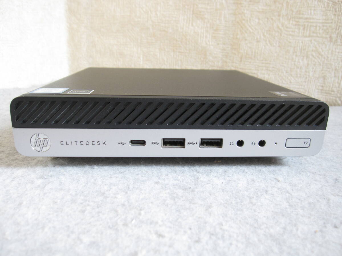 ★Windows11 HP EliteDesk 800 G4 DM 35W 第8世代 Core i5-8500T M.2 SSD 256GB HDD 500GB メモリ 8GB 中古 H24_画像1