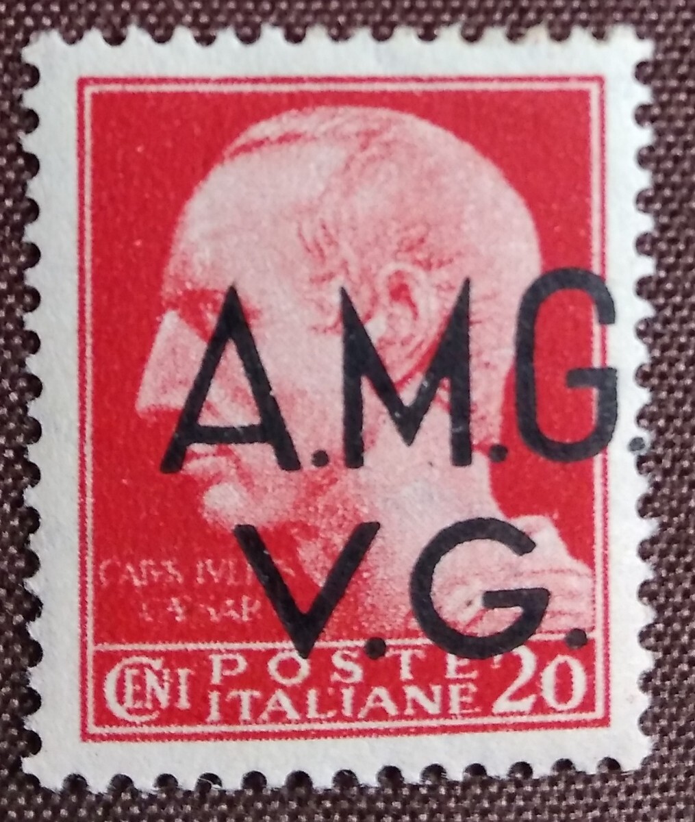 イタリア 1945頃 切手印紙 1枚 加刷 3枚 未使用 の画像5
