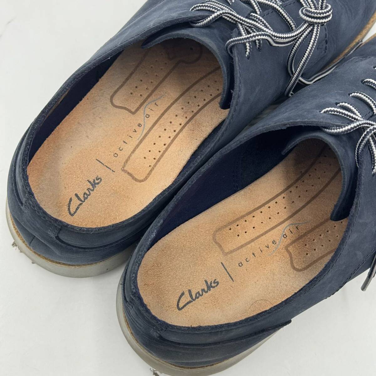 A ☆ 人気モデル!! '履き心地抜群' Clarks クラークス ACTIVE AIR レザー ウォーキングシューズ 革靴 ビジネスシューズ size:28.0cm 紳士靴_画像8