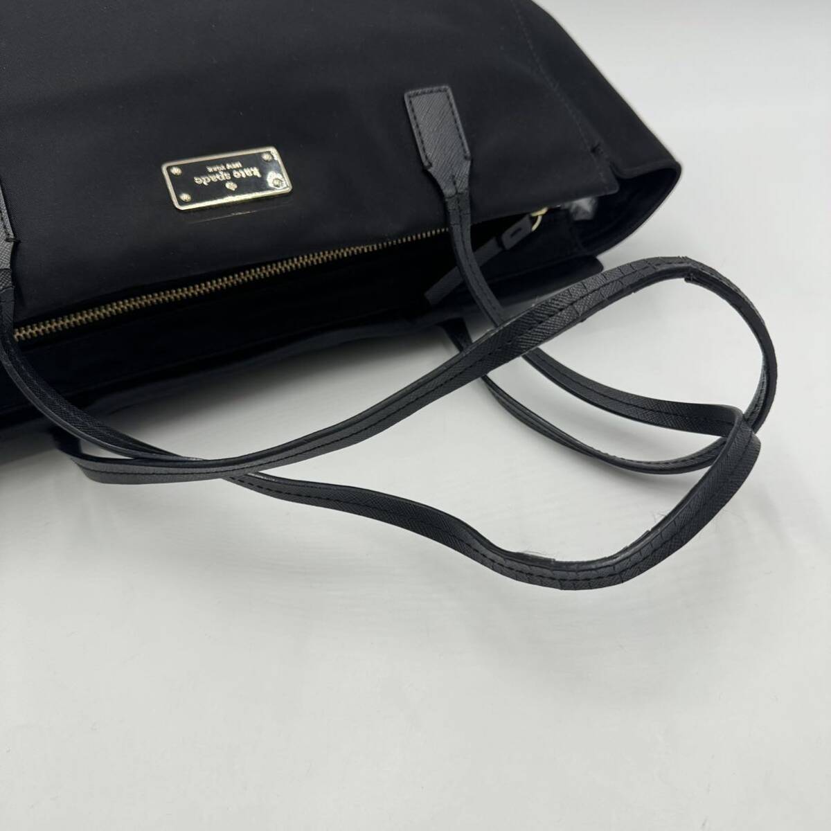 E☆ 人気モデル!! '洗練されたデザイン' KATE SPADE NEW YORK ケイトスペード ショルダー ハンドバッグ 手提げ トートバッグ 黒 BLK 婦人鞄の画像10