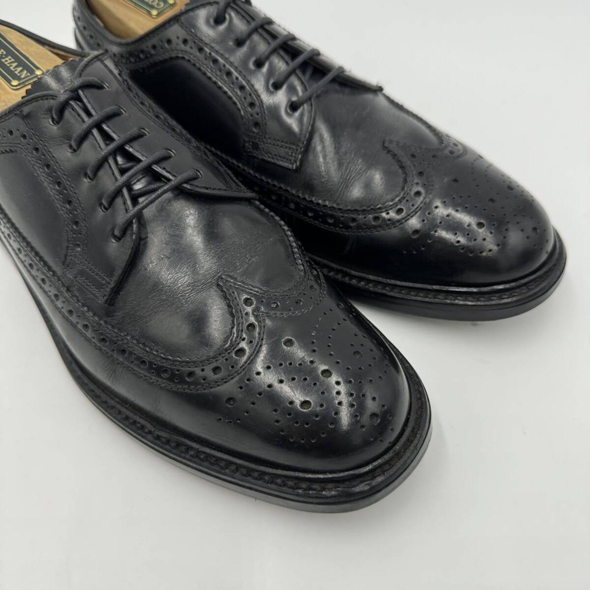 F ☆ 人気モデル!! '洗練されたデザイン' REGAL リーガル 本革 レザー ビジネスシューズ 革靴 ウィングチップ メダリオン 24.0cm B 紳士靴の画像5