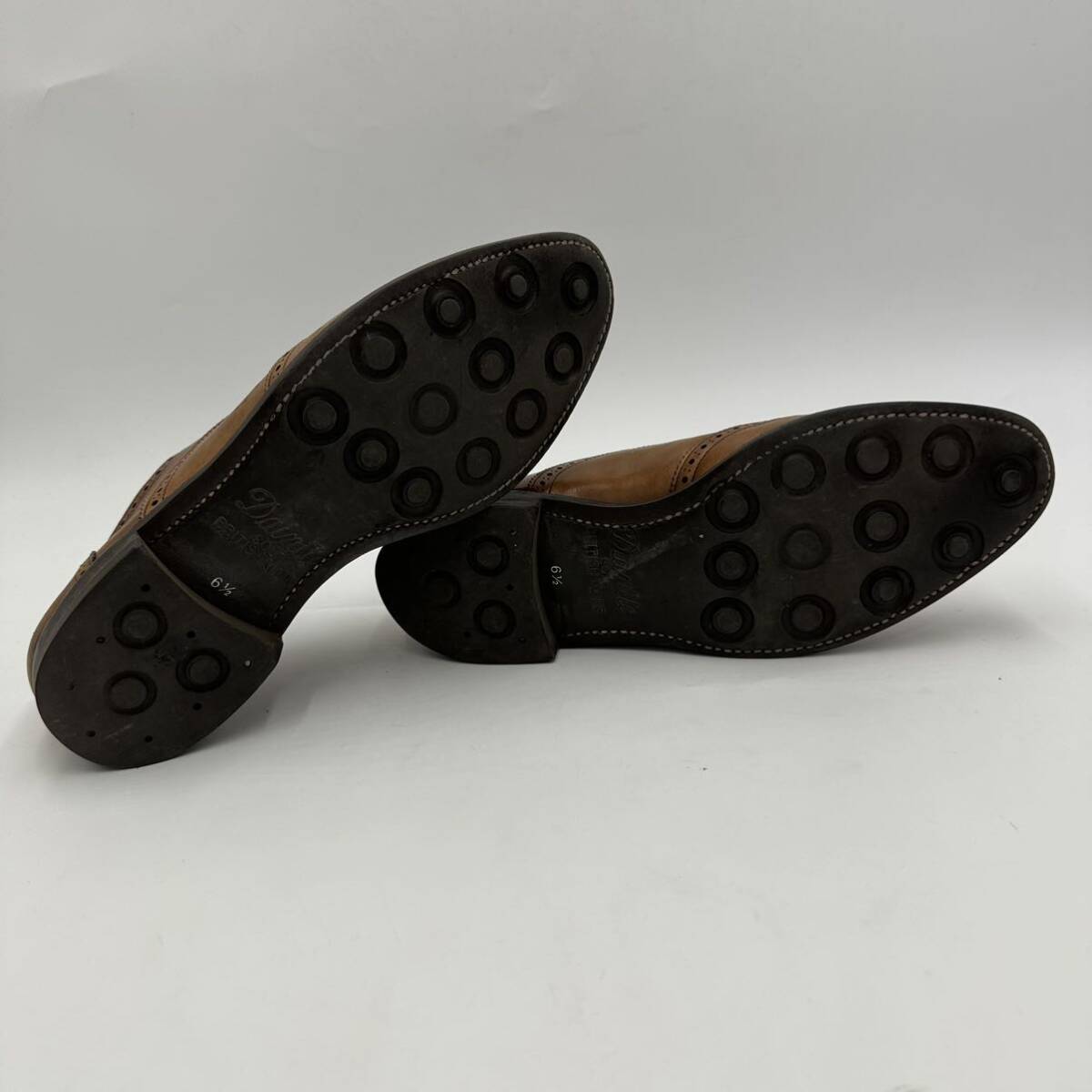 H ☆ 人気モデル!! '日本製' SHETLANDFOX シェットランドフォックス レザー ビジネスシューズ 革靴 ウィングチップ メダオリン 6.5 紳士靴の画像7