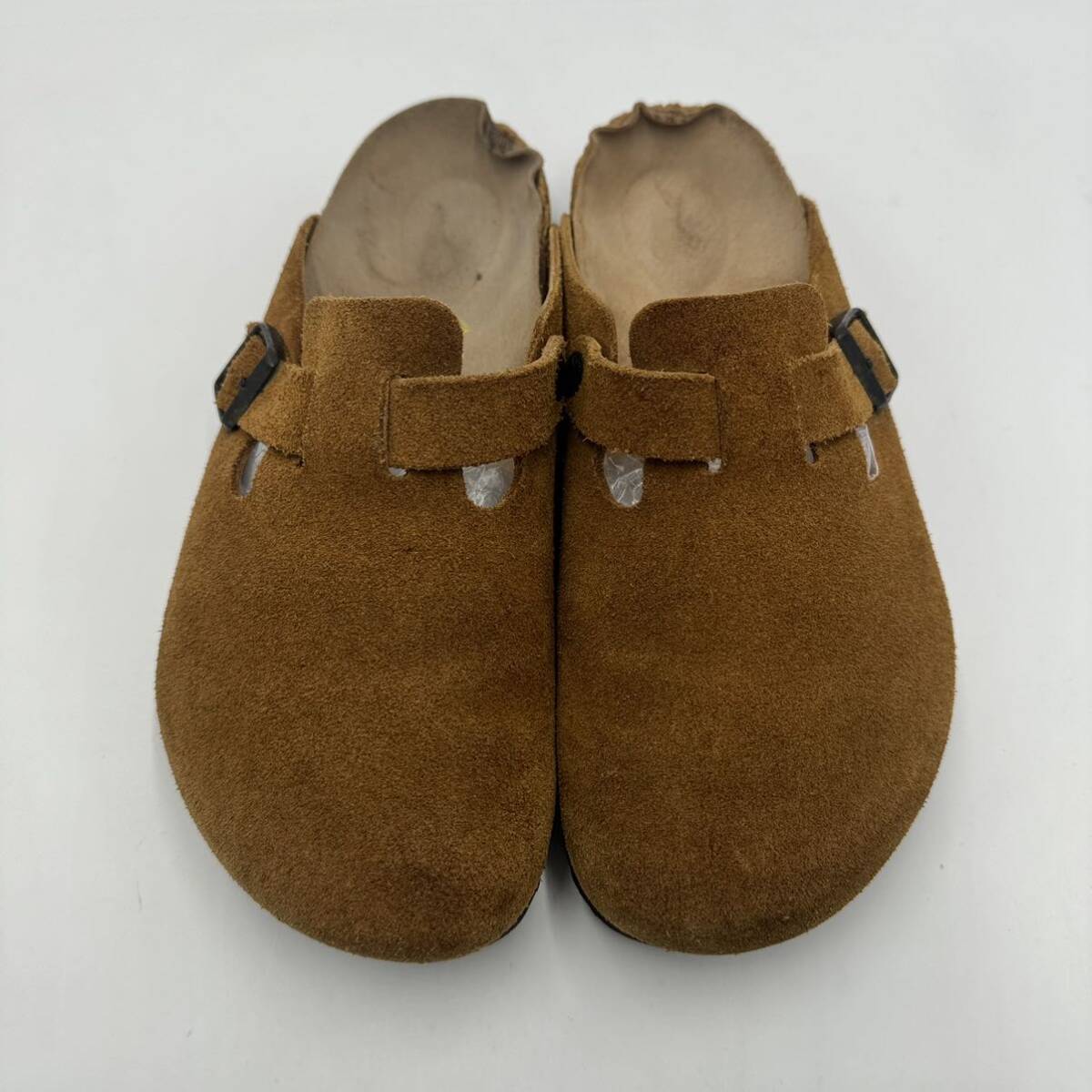 E ☆ 人気モデル!! 'ドイツ製' BIRKENSTOCK ビルケンシュトック BOSTON ボストン スエードレザー サンダル size:26.0cm メンズ シューズの画像4