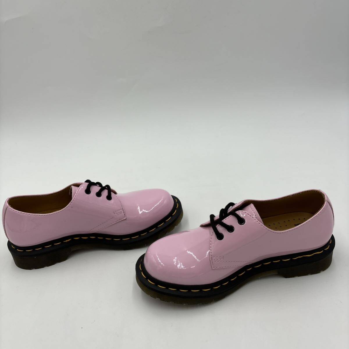 J ＊ ① 未使用 '人気モデル' Dr.Martens ドクターマーチン 26422 本革 3EYE 3ホール レザー シューズ 革靴 UK3 22cm レディース PINK_画像4