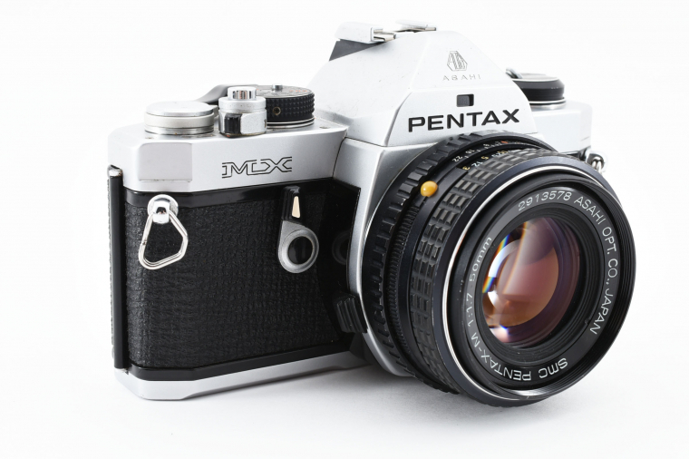 Pentax MX 35mm Film Camera w/SMC Pentax-M 50mm F1.7 Lens /前キャップ付き [美品] #2111613の画像4